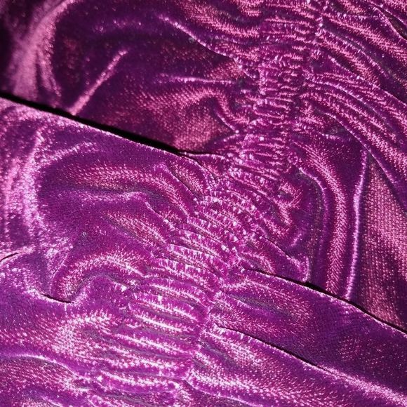 Dark Purple Velvet Gap Romper 💜 - Picture 3 of 4